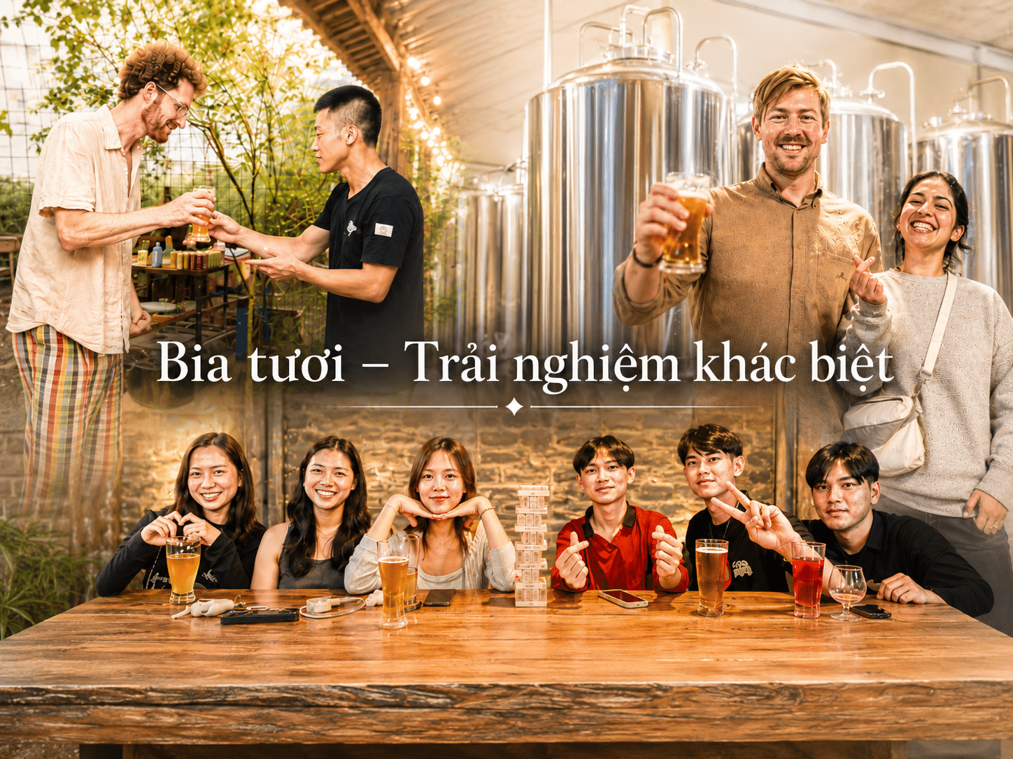 Vì sao bia tươi nấu tại chỗ ngon hơn bia đóng chai?