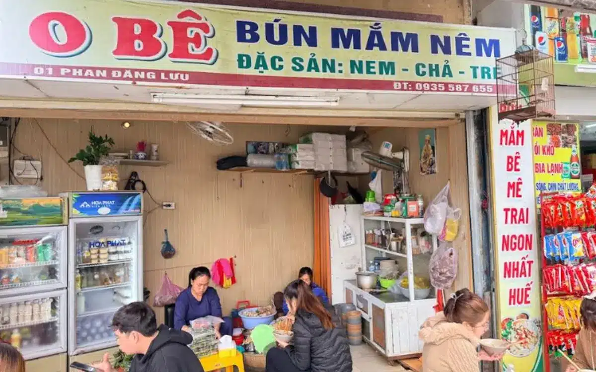 Bún mắm nêm O Bê