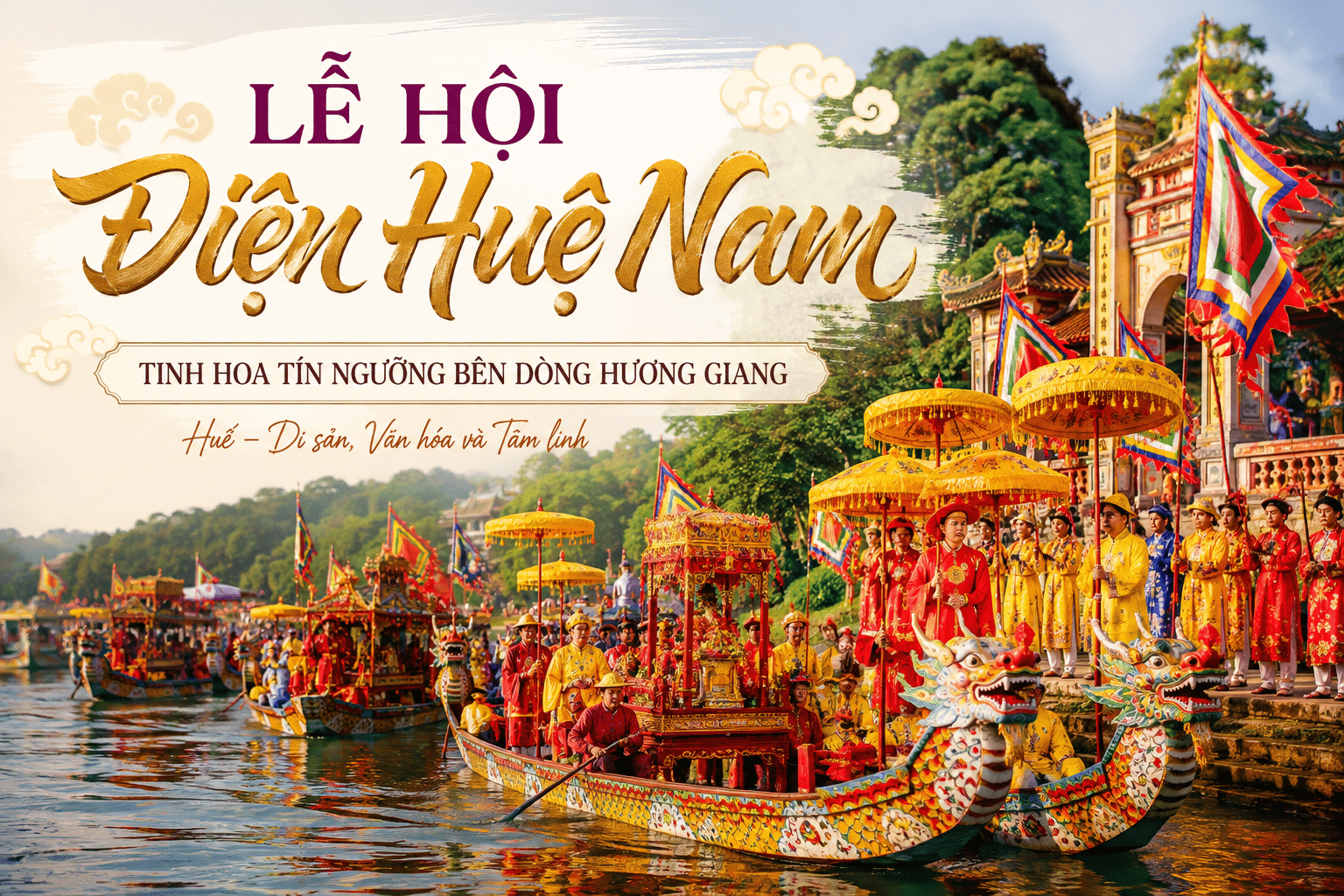 Lễ hội Điện Huệ Nam 2026 – Hành trình văn hóa đặc sắc trên dòng Hương Giang